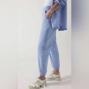 Athleta lined Brooklyn Jogger | light blue
